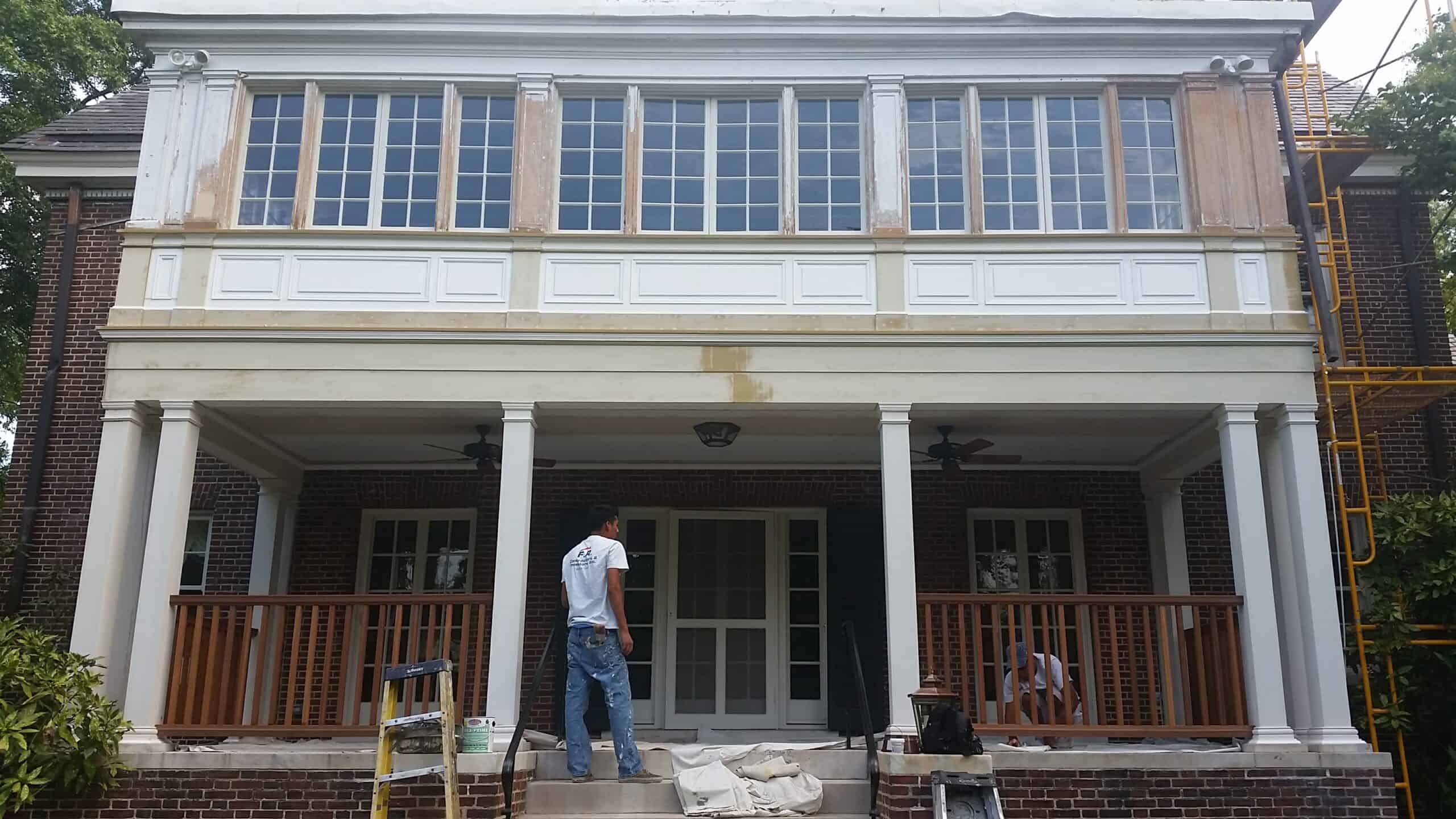 preparation to paint exterior of house