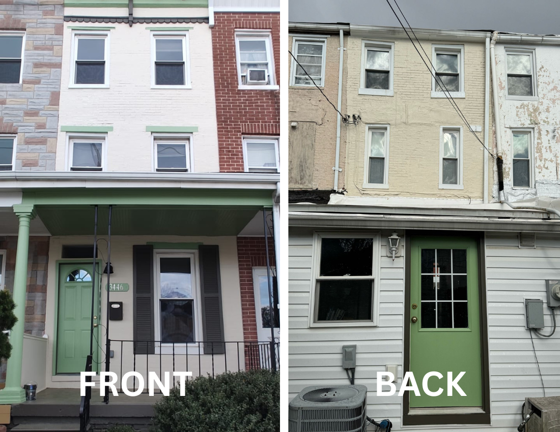 Exterior Painting and Rotted Wood Repair in Baltimore, MD